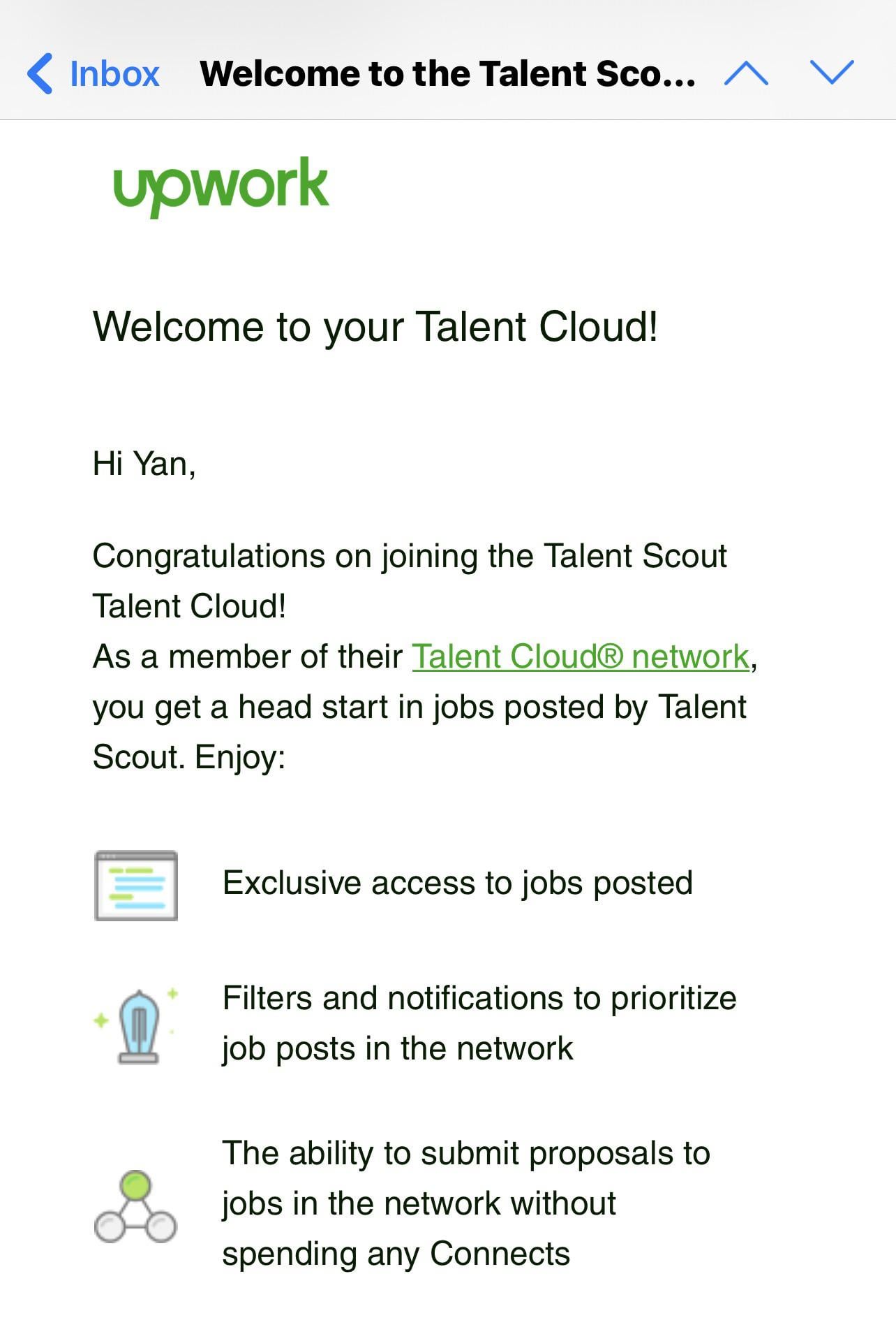 What is the Upwork Talent Cloud and how does it impact hiring?