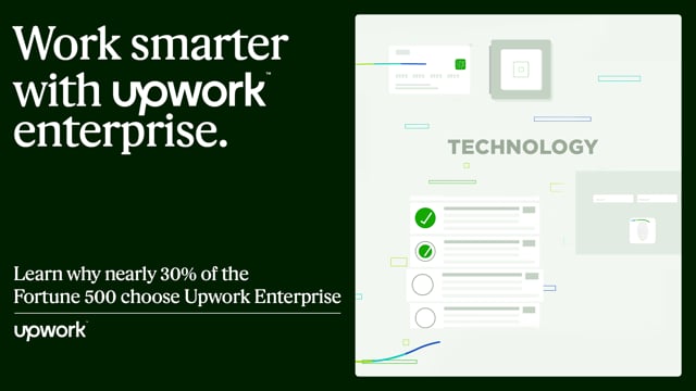 What is the Upwork Enterprise solution and who is it suitable for?